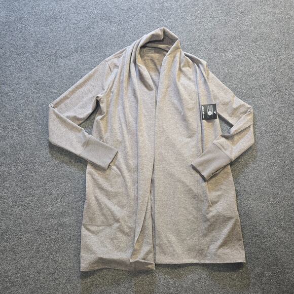 Eddie Bauer Sweaters - Eddie Bauer Cardigan Women Size Small Gray Train Acent Sweater Open Casual Layer